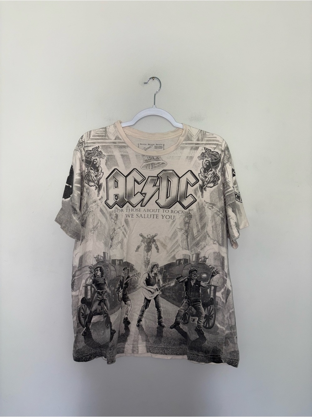 AC/DC | Cream Logo Tee